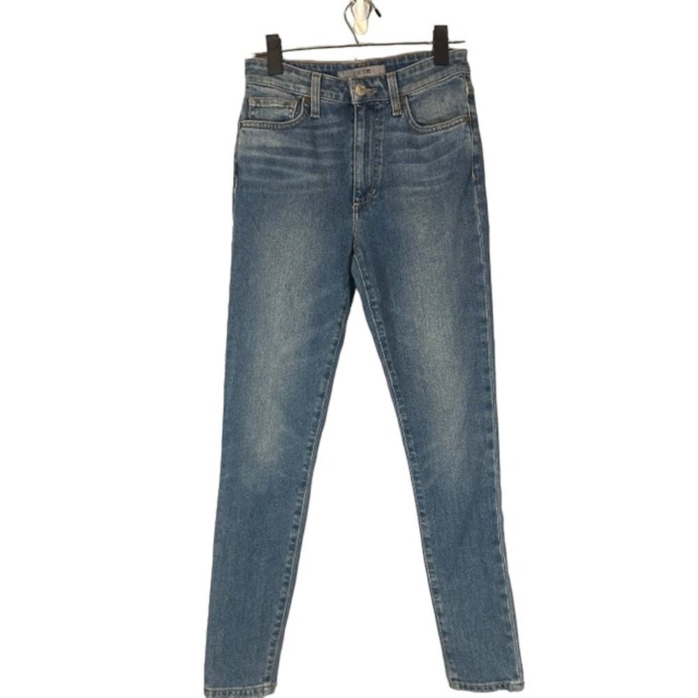 Joe's Jeans Blue Cotton Blend High Rise Skinny Ankle Denim Jeans Women Sz 26